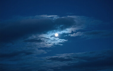 night sky with clouds