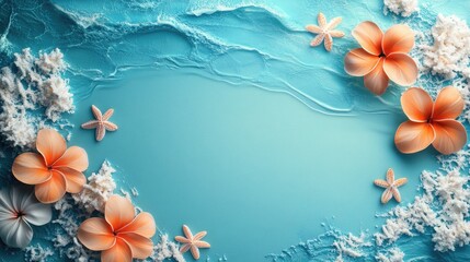 Summer Background with High-Quality Details, Perfect for Seasonal and Relaxing Design Themes.