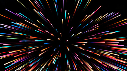 Colorful Light Burst Explosion Effect