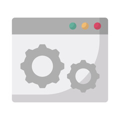  Algorithm,  Vector Icon which can easily modify or edit