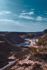 Sandstein Abbaugebiet mitten in der Natur