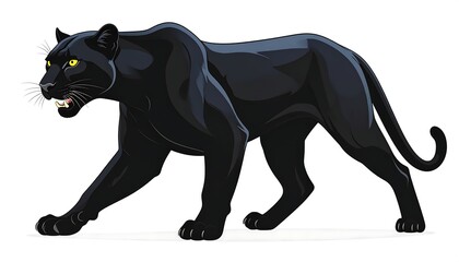 Obraz premium Black panther in profile
