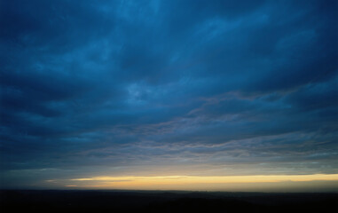 dramatic sky at sunset