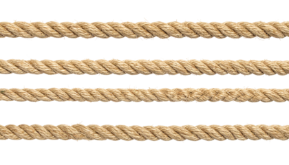 Close-up of multiple parallel ropes
