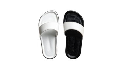 Pair of simple, white and black sliders
