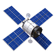 Spacecraft with solar panels
