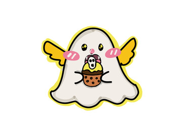 A cute little Ghost in Eat mode 