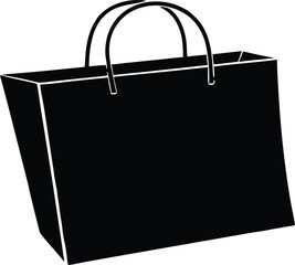 shopping bag illustration, store icon
