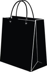 shopping bag illustration, store icon
