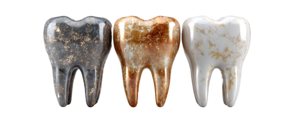 Mineralization of teeth. Teeth with calcium and fluoride, 3d rendering. Concept of enriching teeth with minerals, whitening or remineralization. Prevention of caries