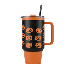 Halloween Tumbler Cup with Unique Spooky Designs – Reusable Straw, Festive Drinkware for Parties & Gifts