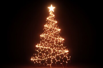 abstract christmas tree