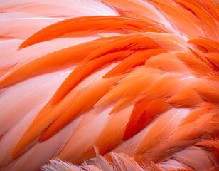 Fototapeta premium Close-up view of flamingo feathers