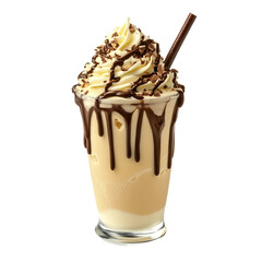 Cold Ice Cream Shake Isolated on transparent background