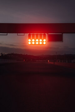 Red flag on the night circuit