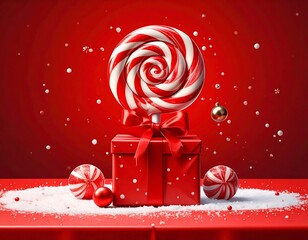 Festive lollipop gift