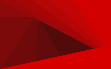 Abstract red geometric background with layered diagonal shapes, smooth gradient tones, and modern minimalist style for digital wallpaper, banner, or template use.