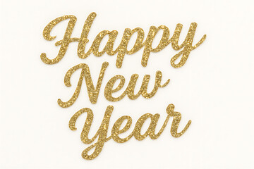 Glitter typography Happy New Year