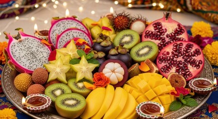 Festive Fruit Platter for Diwali Celebration