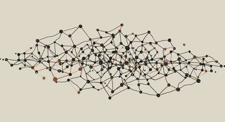Network Structure with Connected Nodes and Lines