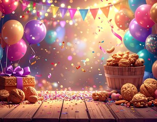 Festive party scene with nuts (1)