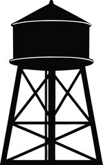 water tower design, landmark symbol

