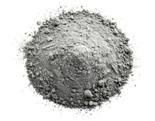 Pile of gray powder