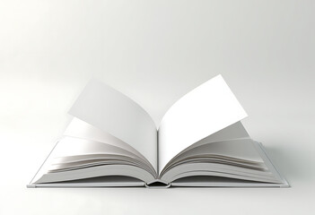 open book isolated on white background