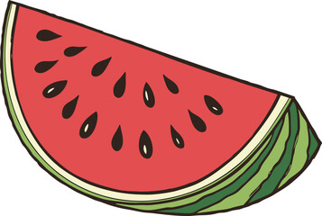 Watermelon Slice Illustration. Fresh Watermelon Slice Design. Juicy Watermelon Artwork. Summer Watermelon Slice Illustration. Red Watermelon Slice Design. Healthy Watermelon Artwork. Fresh Fruit Water