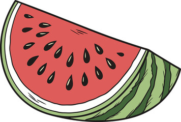 Watermelon Slice Illustration. Fresh Watermelon Slice Design. Juicy Watermelon Artwork. Summer Watermelon Slice Illustration. Red Watermelon Slice Design. Healthy Watermelon Artwork. Fresh Fruit Water
