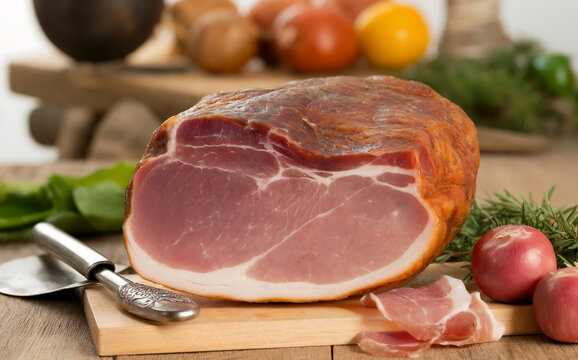 Prshut is a type of pork ham that is dried or smoked.