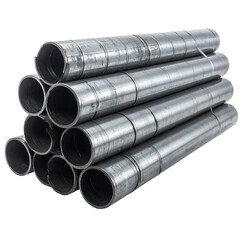 Fototapeta premium Stack of metal pipes