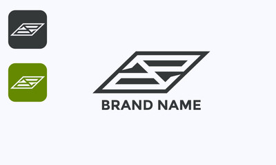 Naklejka premium Creative ambigram AE monogram vector, abstract logo template and icon element. Black isolated style, professional editable