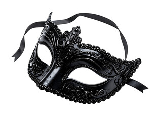 Elegant black masquerade mask (1)