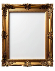 Ornate gold picture frame