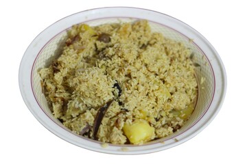 Homemade Spiced Rice with Potatoes and Onions