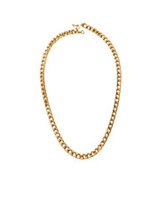 Gold chain necklace, oval shape