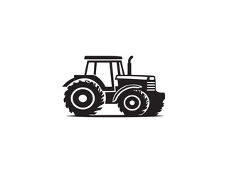 Contemporary Farming Concept in Professional Solid Black Silhouette Vector Illustration Artwork