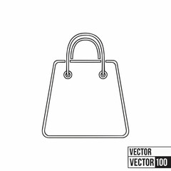 vector shopping bag icon