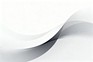 Abstract wavy gradient design with smooth flowing lines in monochrome tones