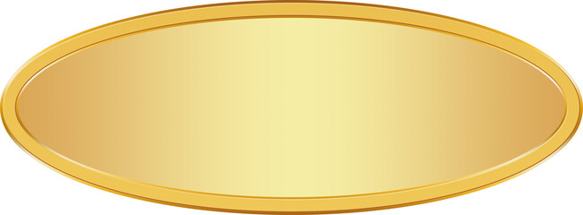 Gold Label Banner. Gold Name Plate.
