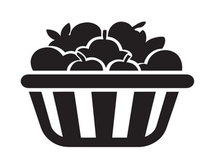 Grocery silhouette icon vector illustration solid black supermarket products and supplies
