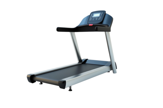 Modern Foldable Treadmill with Adjustable Speed isolated on transparent background