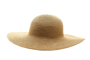 Travel-friendly foldable sun hat for hiking and outdoor activities isolated on transparent background