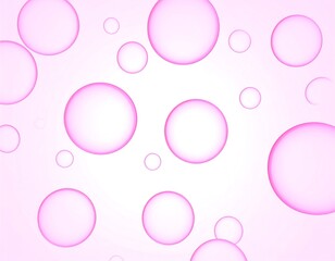 Delicate pink circles on a light background