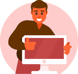 System Administrator Vector Illustration