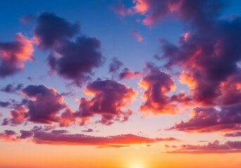 Obraz premium Beautiful Colorful Sunset Sky