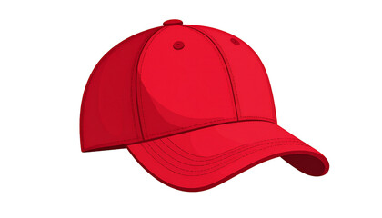 Fototapeta premium Red baseball cap