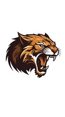 Fierce cougar head graphic