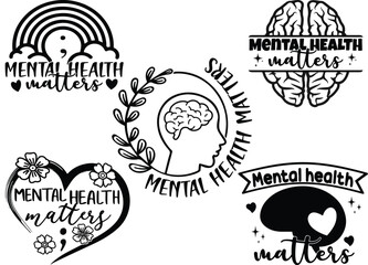 Mental health care hands protecting brain outline, wellness mind protection concept, psychology support illustration, stress prevention, healthcare safety and mindfulness therapy design vector